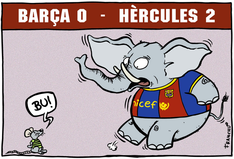 Vinyeta d'humor gràfic: Fútbol, FCBarcelona