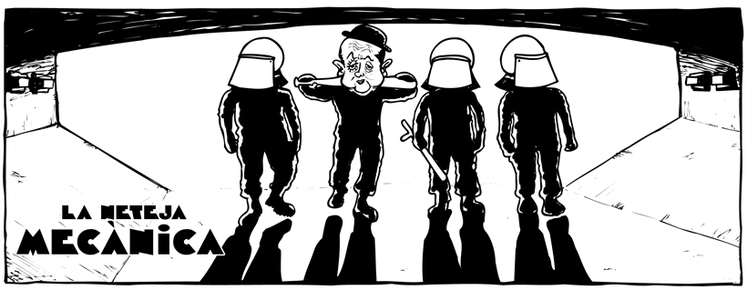 Vinyeta d'humor gràfic: Mossos, represió